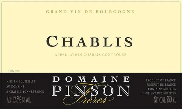 Chablis Bottle