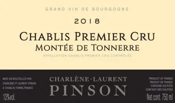 Chablis Montee de Tonnerre Premier Cru Bottle