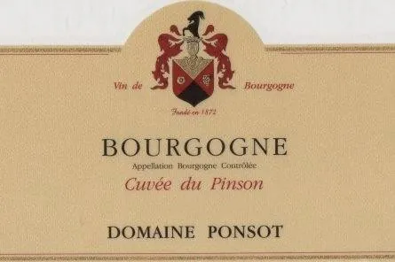Bourgogne Cuvee du Pinson Bottle