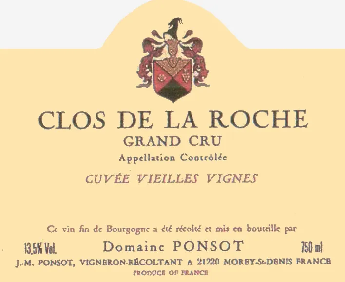 Clos de la Roche Grand Cru Cuvee Vieilles Vignes Bottle