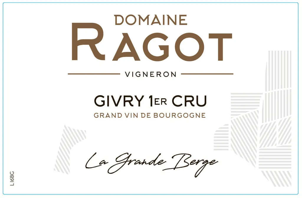 Givry La Grande Berge Premier Cru Bottle