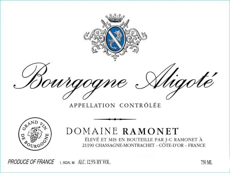 Bourgogne Aligote Bottle