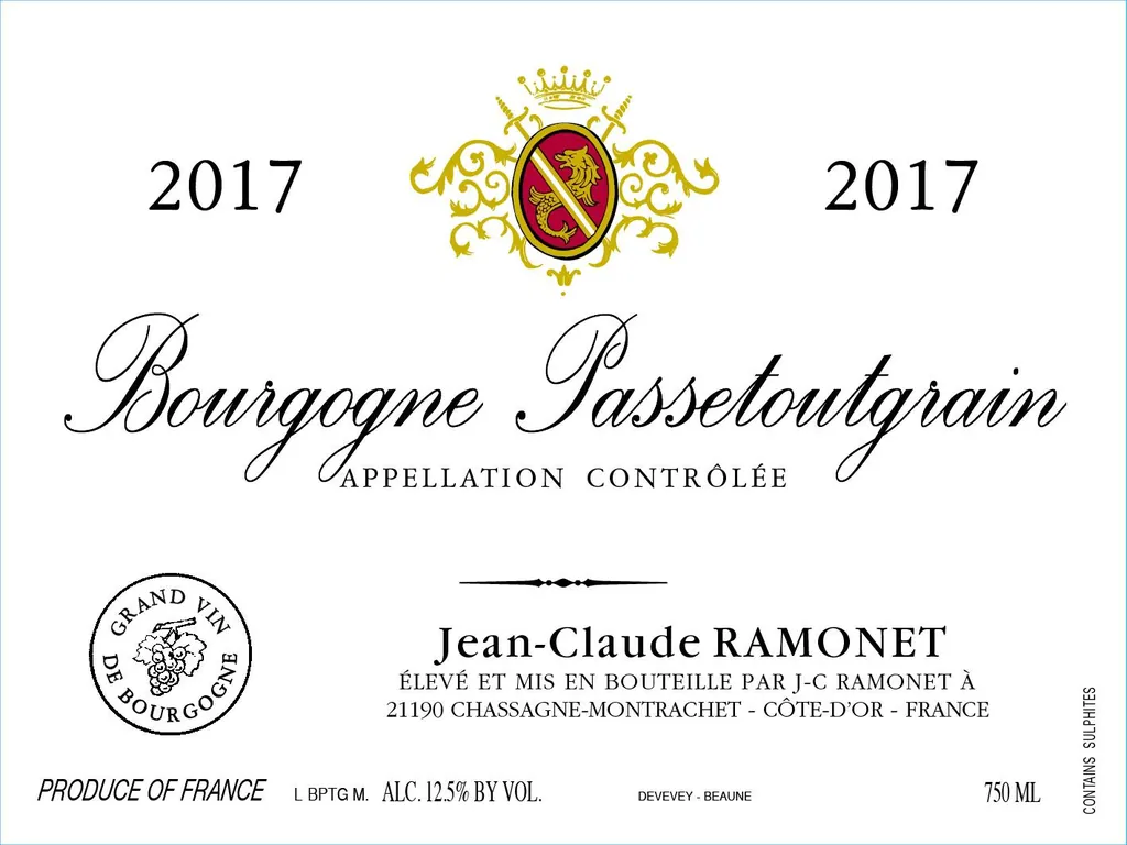 Bourgogne Passetoutgrains Bottle