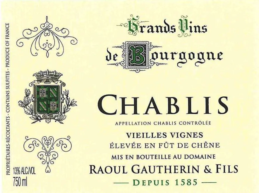 Chablis Vieilles Vignes Bottle