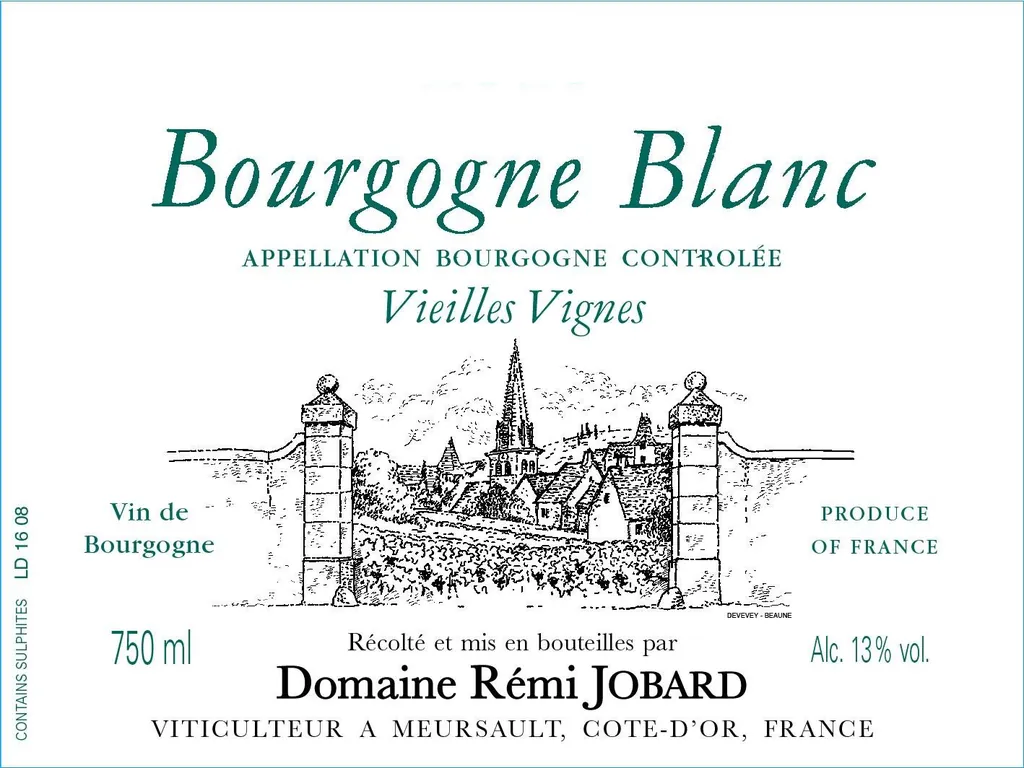 Bourgogne Cote d'Or Blanc Vieilles Vignes Bottle