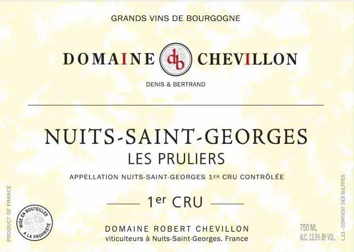 Nuits-Saint-Georges Les Pruliers Premier Cru Bottle