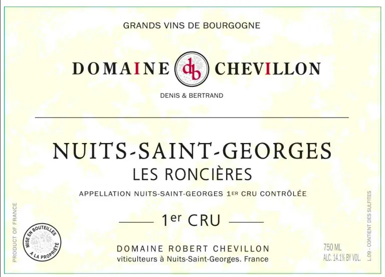 Nuits-Saint-Georges Les Roncieres Premier Cru Bottle