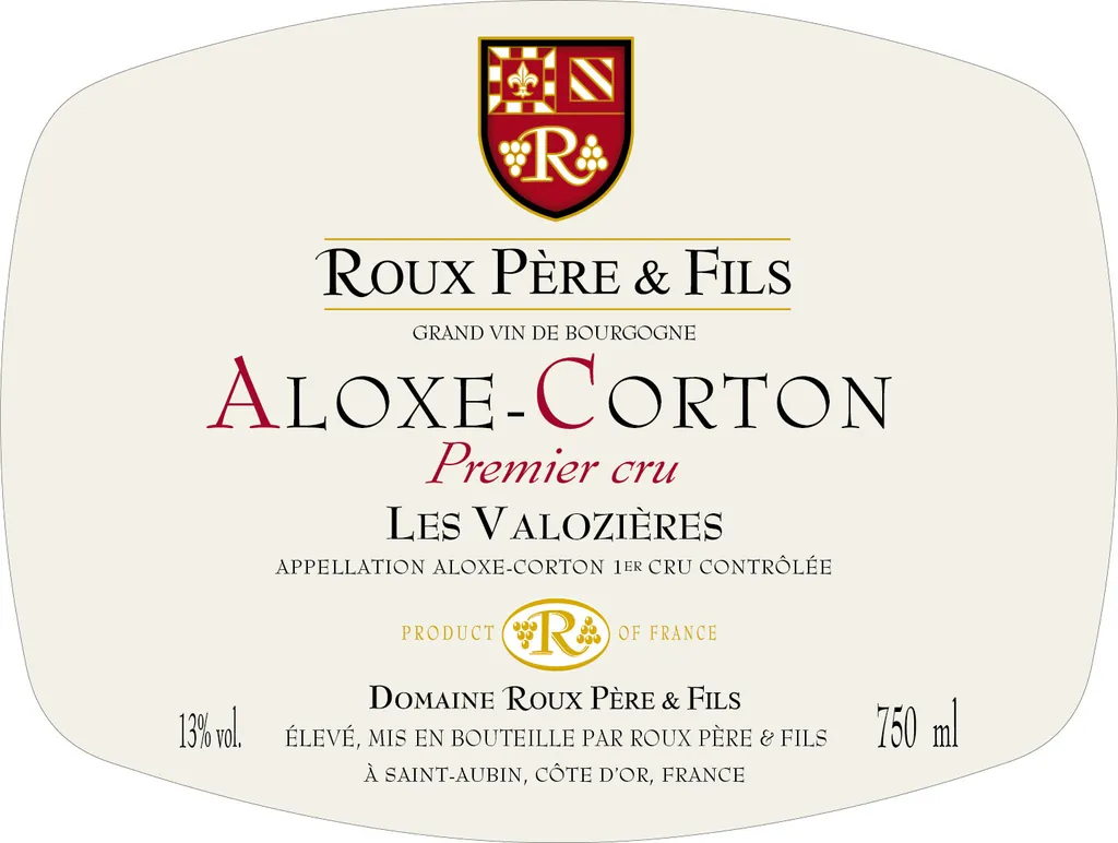 Aloxe-Corton Les Valozieres Premier Cru Bottle