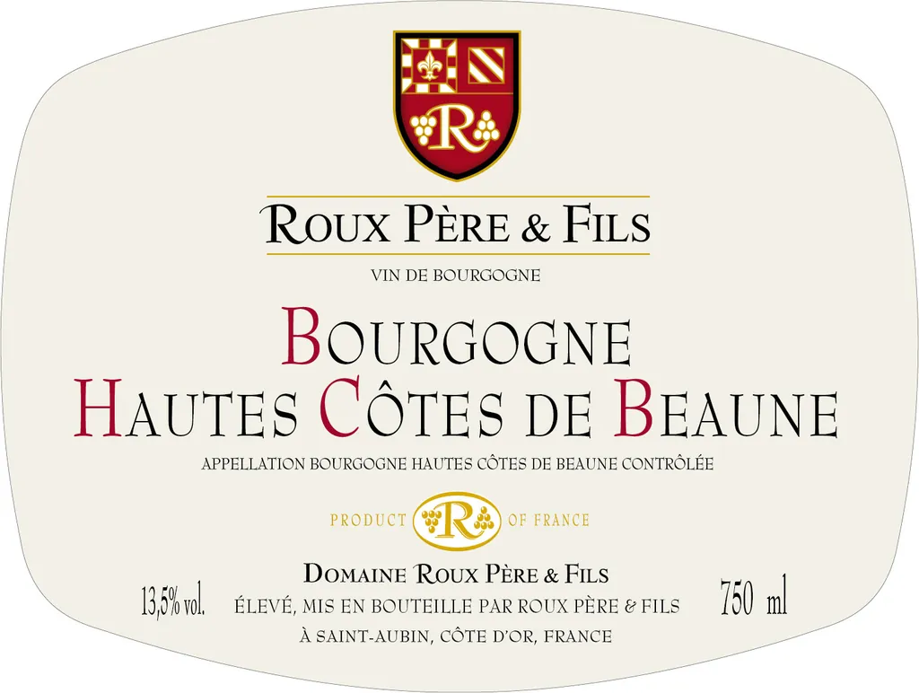 Bourgogne Hautes Cotes de Beaune Blanc Bottle