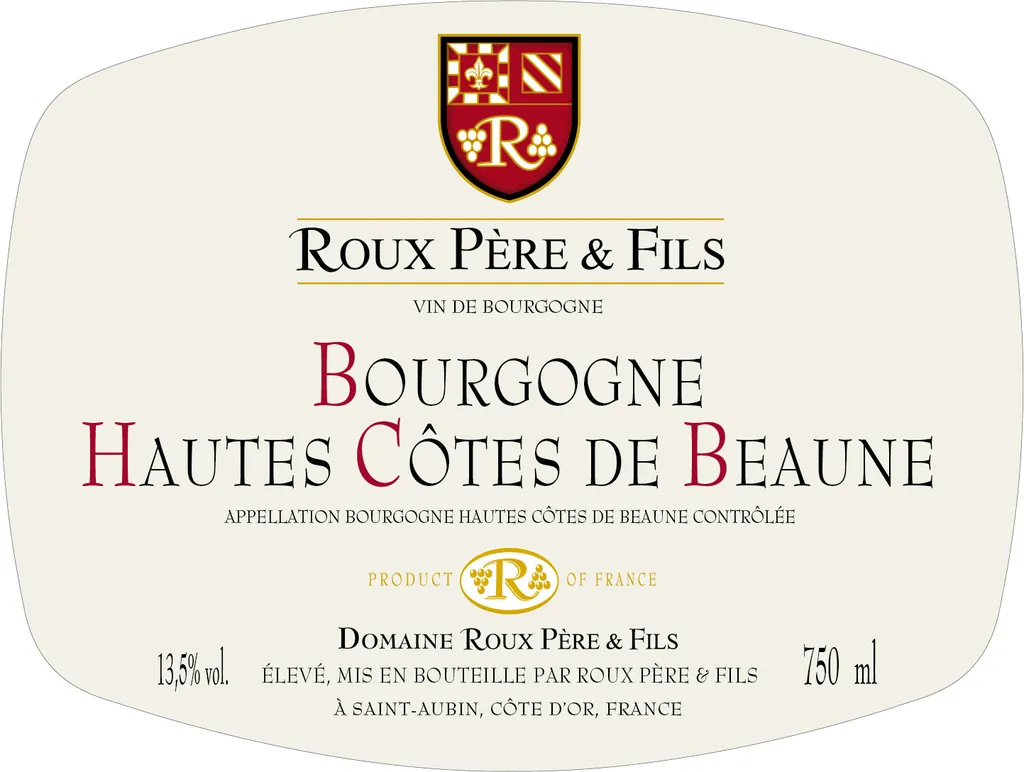Bourgogne Hautes Cotes de Beaune Rouge Bottle
