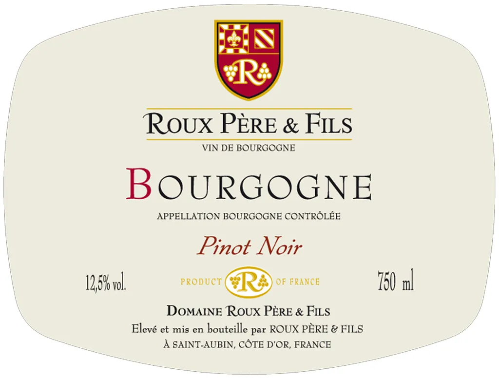 Bourgogne Pinot Noir Bottle