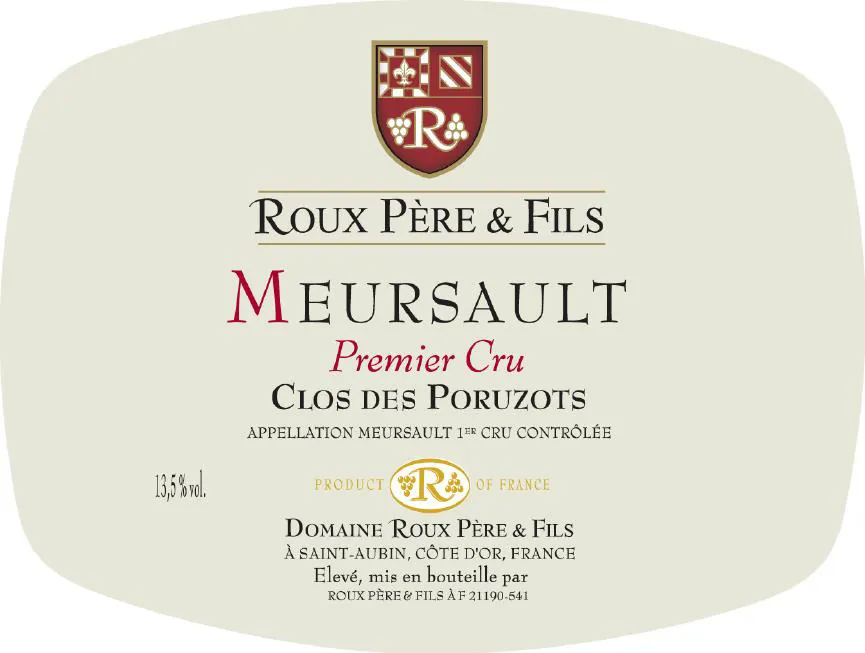 Meursault Clos des Poruzots Premier Cru Bottle