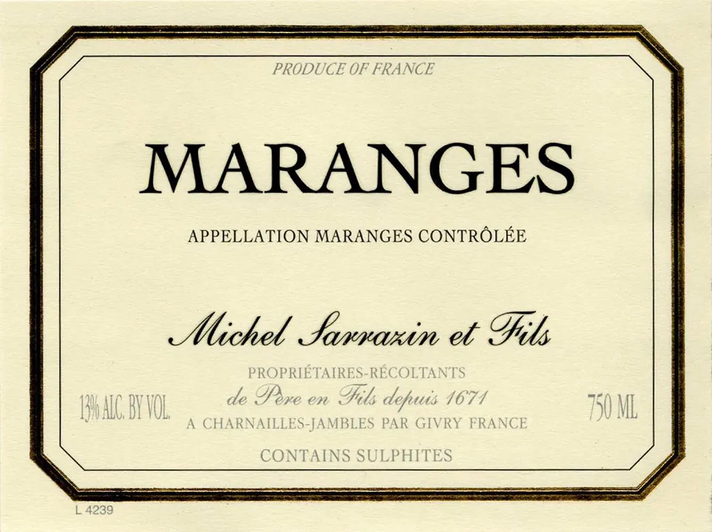 Maranges Bottle