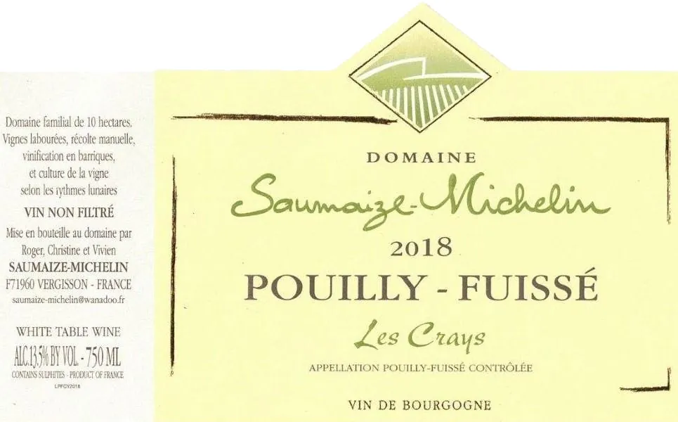 Pouilly-Fuisse Les Crays Bottle