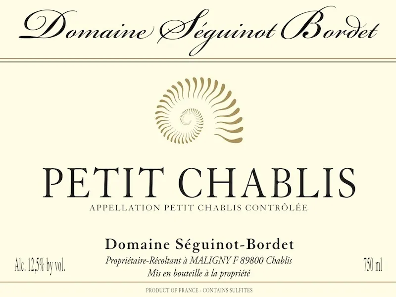 Petit Chablis Bottle
