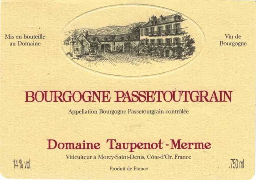 Bourgogne Passetoutgrain Bottle