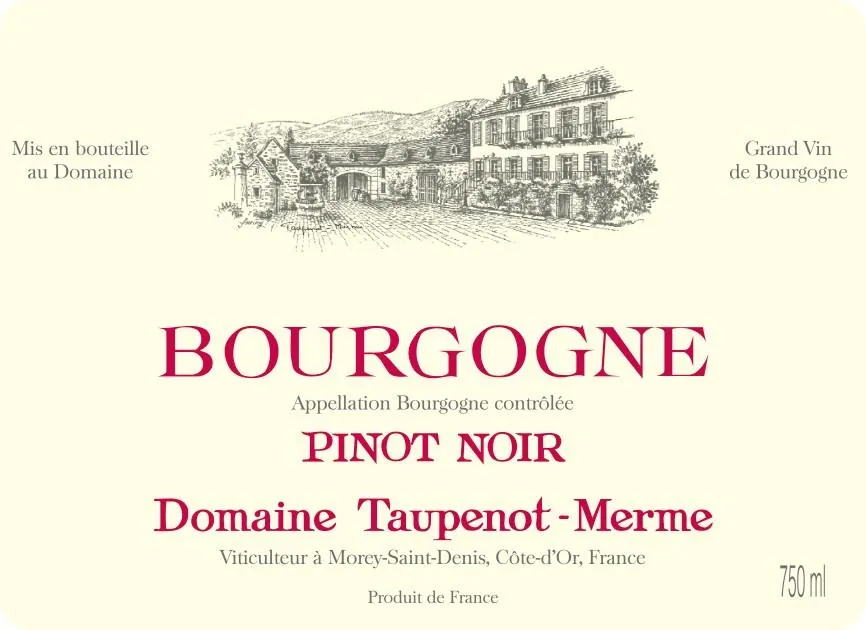 Bourgogne Pinot Noir Bottle