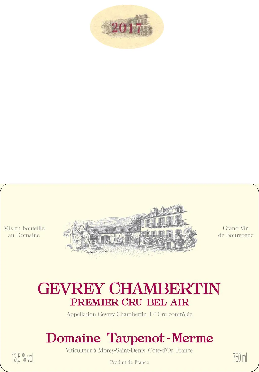 Gevrey-Chambertin Bel Air Premier Cru Bottle