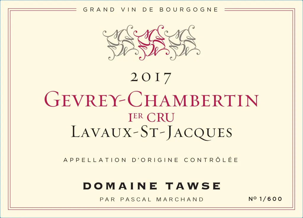 Gevrey-Chambertin Lavaux-St-Jacques Premier Cru Bottle