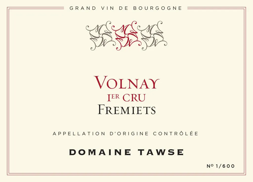 Volnay Fremiets Premier Cru Bottle
