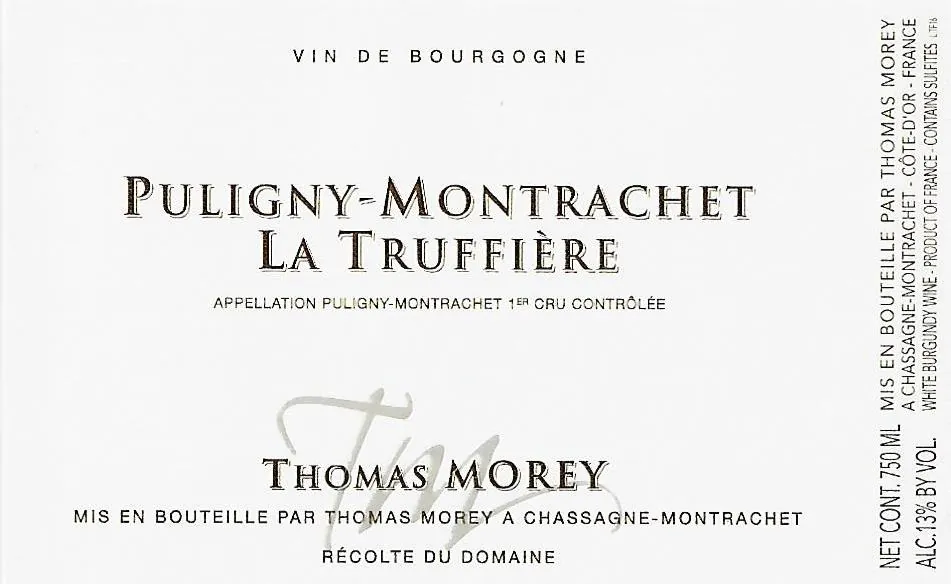 Puligny-Montrachet La Truffiere Premier Cru Bottle