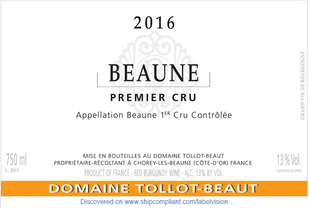 Beaune Premier Cru Bottle