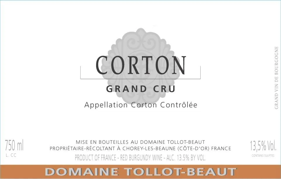 Corton Grand Cru Bottle