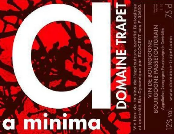 Bourgogne Passetoutgrain A Minima Bottle