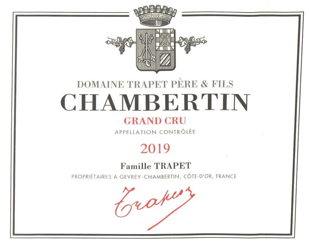 Chambertin Grand Cru Bottle