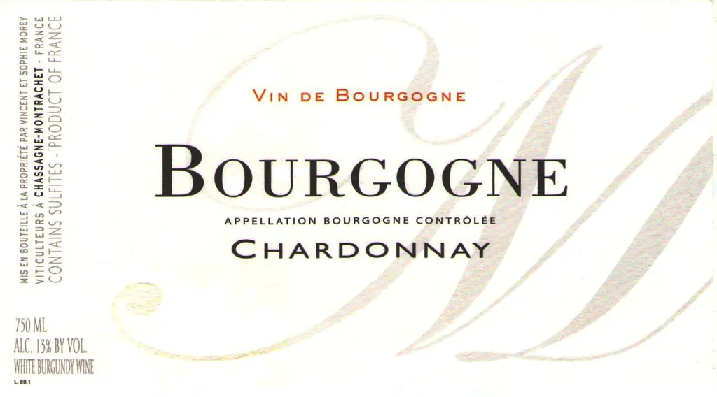 Bourgogne Chardonnay Bottle