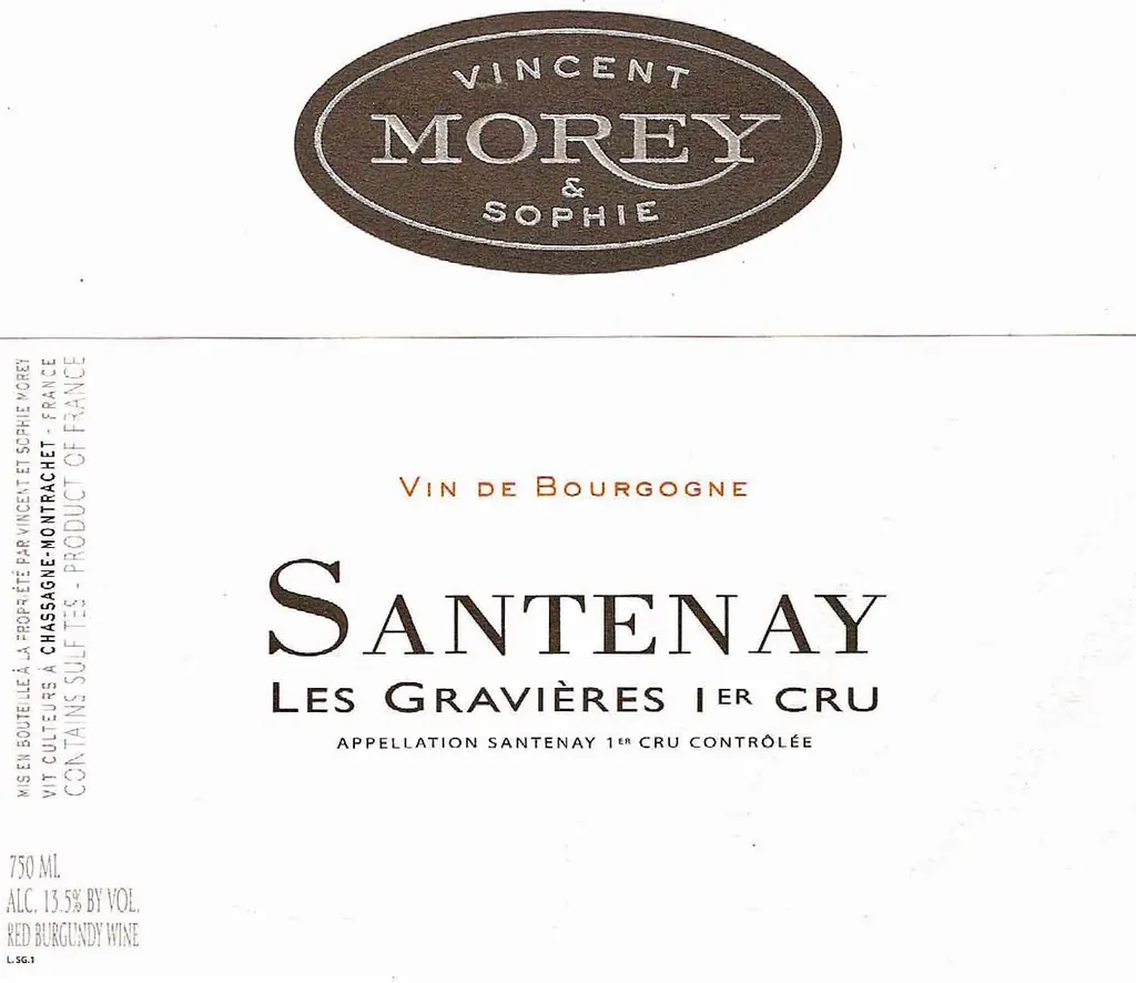 Santenay Les Gravieres Premier Cru Bottle