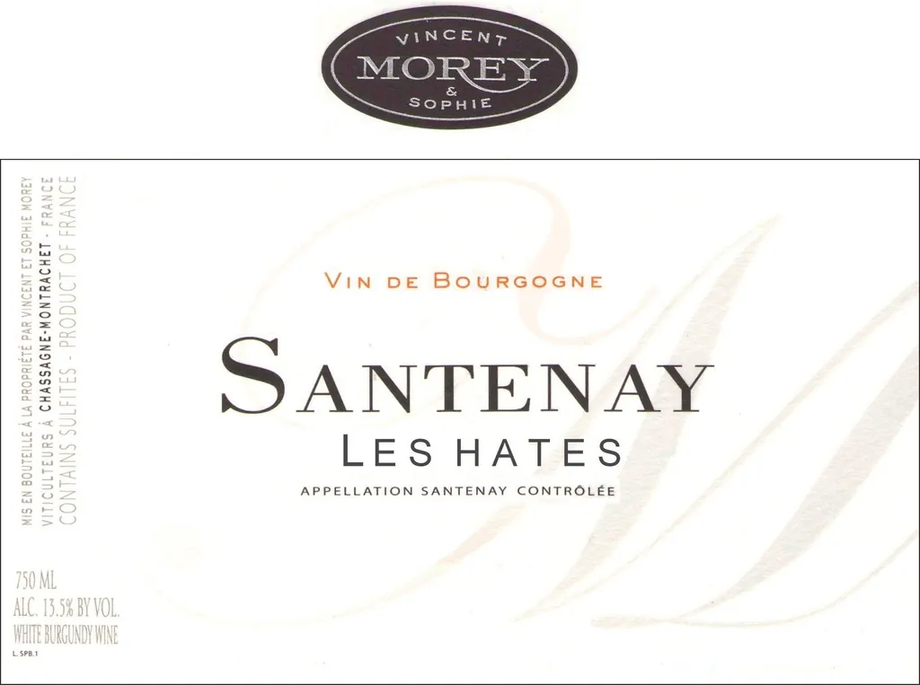 Santenay Les Hates Bottle