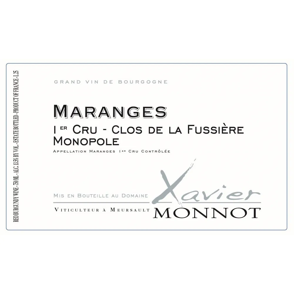 Maranges Clos de la Fussiere Premier Cru Monopole Bottle