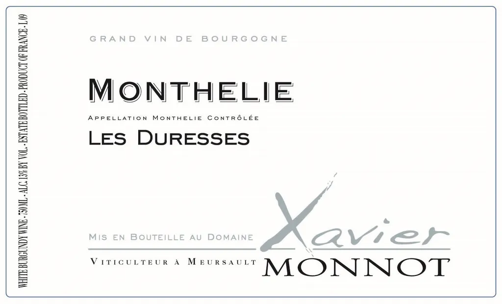 Monthelie Les Duresses Premier Cru Blanc Bottle