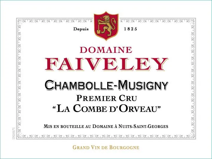 Chambolle-Musigny La Combe d'Orveau Premier Cru Bottle
