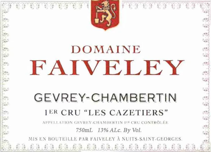 Gevrey-Chambertin Les Cazetiers Premier Cru Bottle
