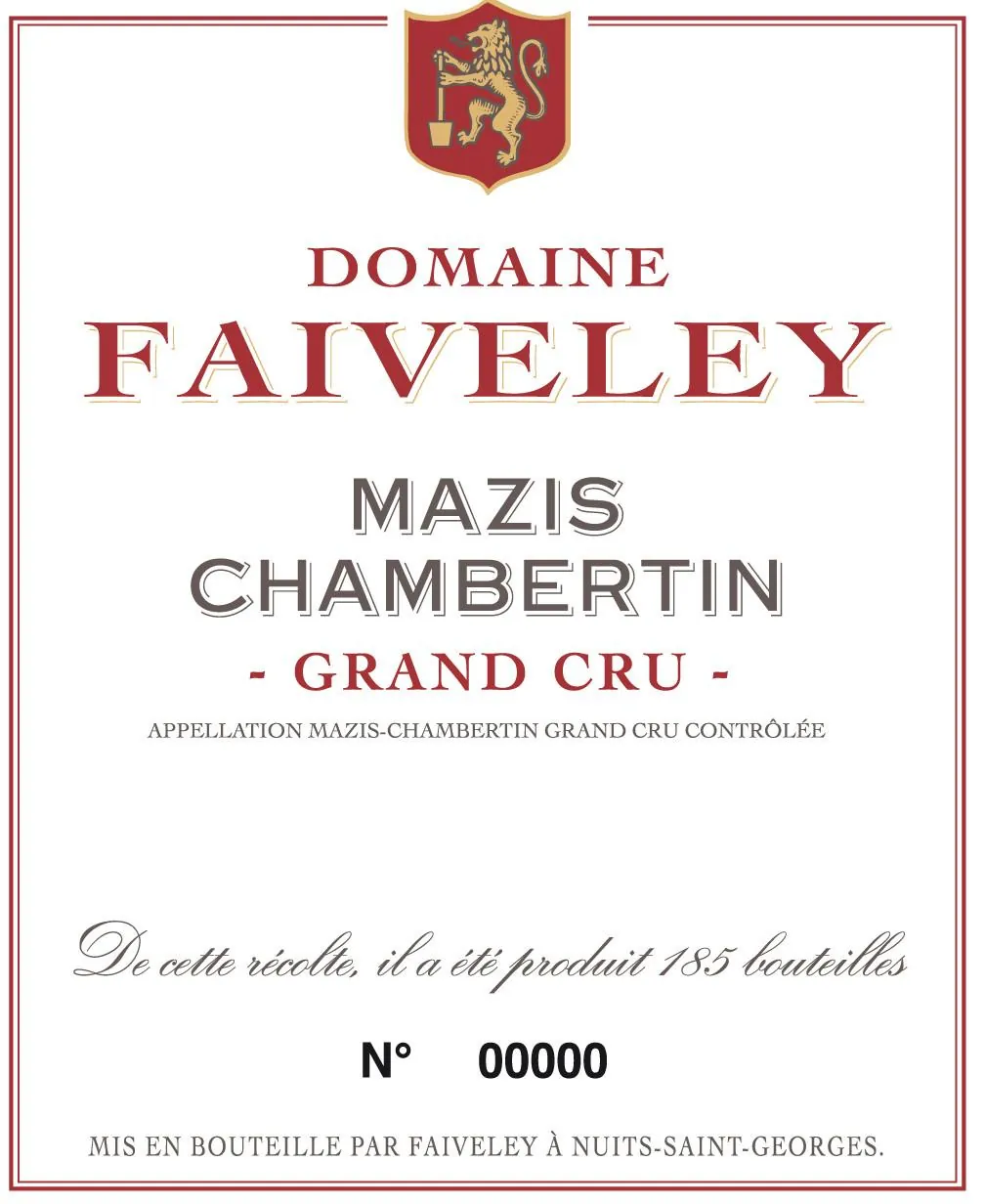 Mazis-Chambertin Grand Cru Bottle