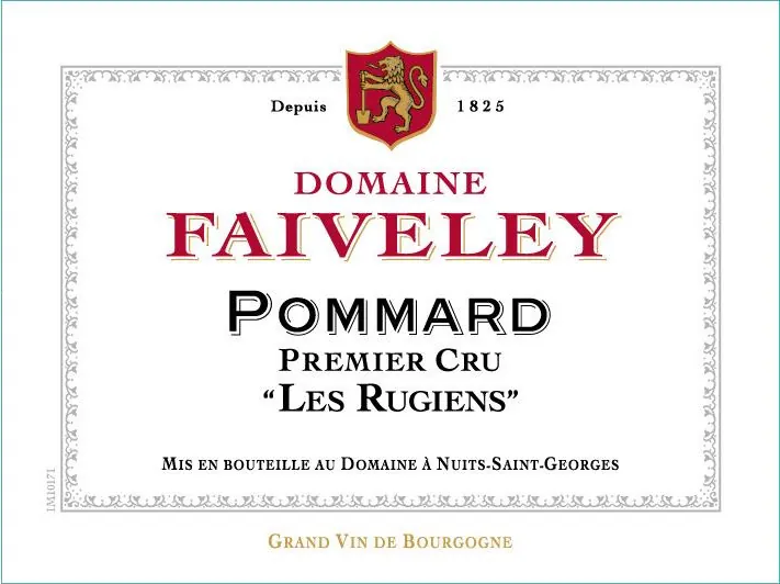 Pommard Rugiens Premier Cru Bottle