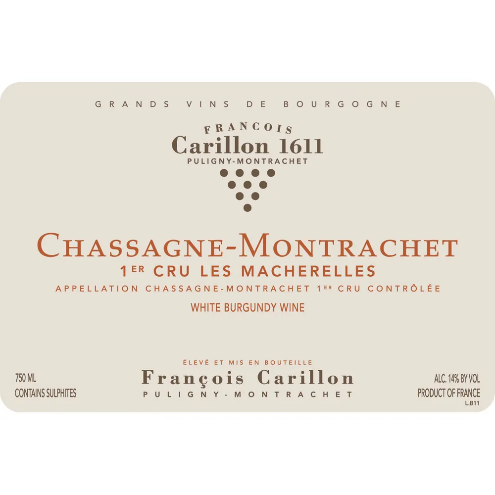 Chassagne Montrachet Les Macherelles Bottle