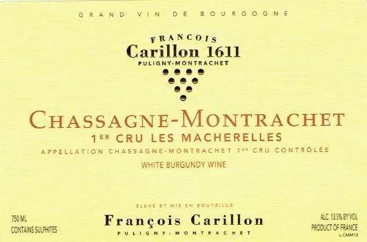 Chassagne-Montrachet Les Macherelles Premier Cru Bottle
