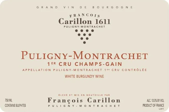 Puligny-Montrachet Champs Gain Premier Cru Bottle