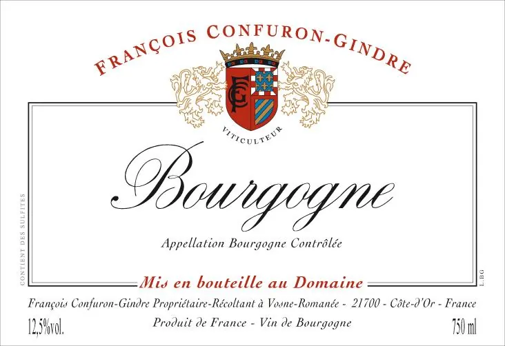 Bourgogne Rouge Bottle