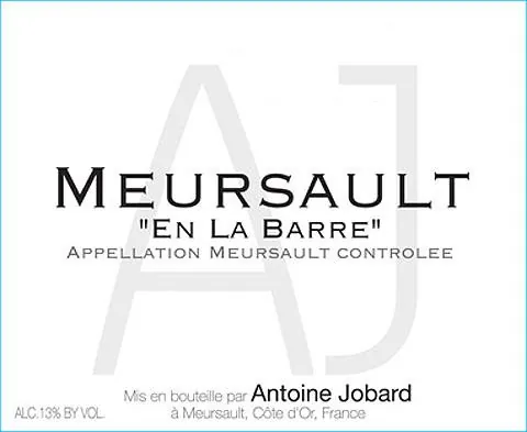 Meursault En La Barre Bottle