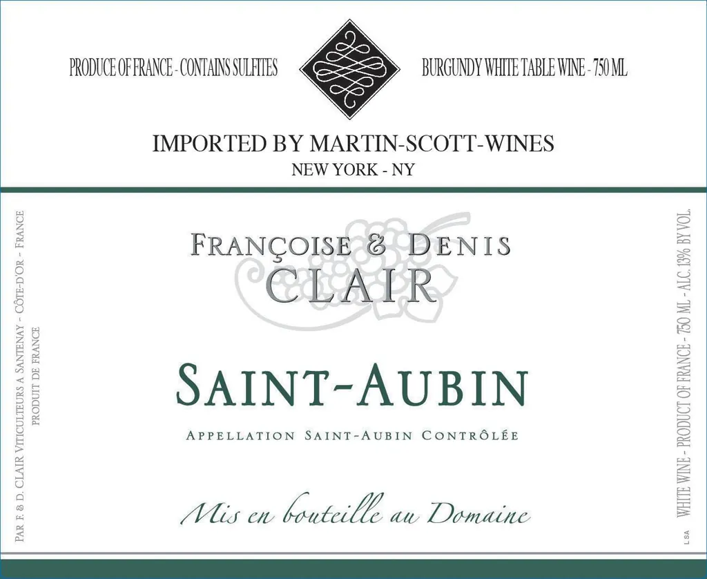 Saint-Aubin Blanc Bottle