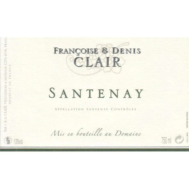 Santenay Blanc Bottle
