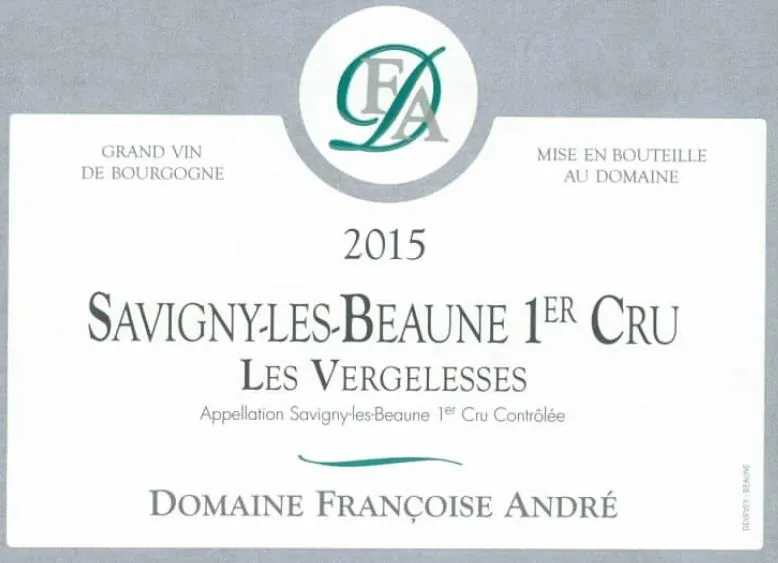 Savigny-les-Beaune Les Vergelesses Premier Cru Rouge Bottle