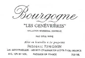 Bourgogne Les Genevrieres Rouge Bottle