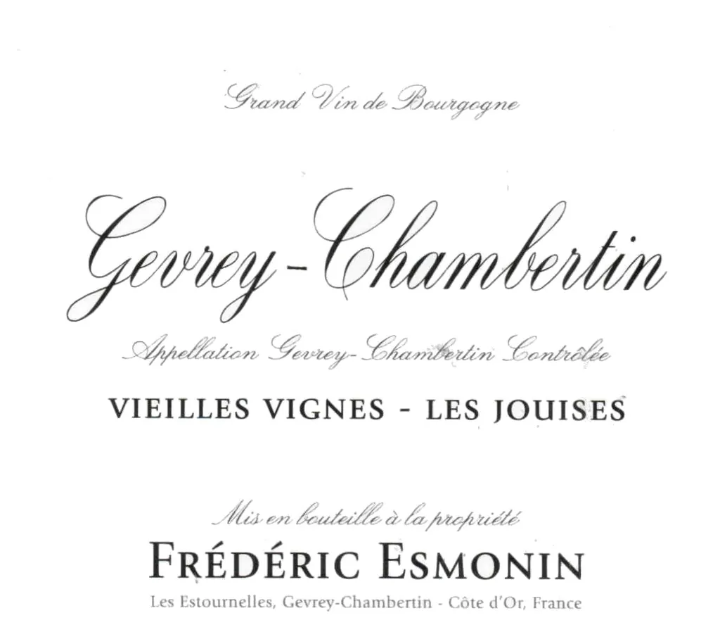 Gevrey-Chambertin Les Jouises Vieilles Vignes Bottle