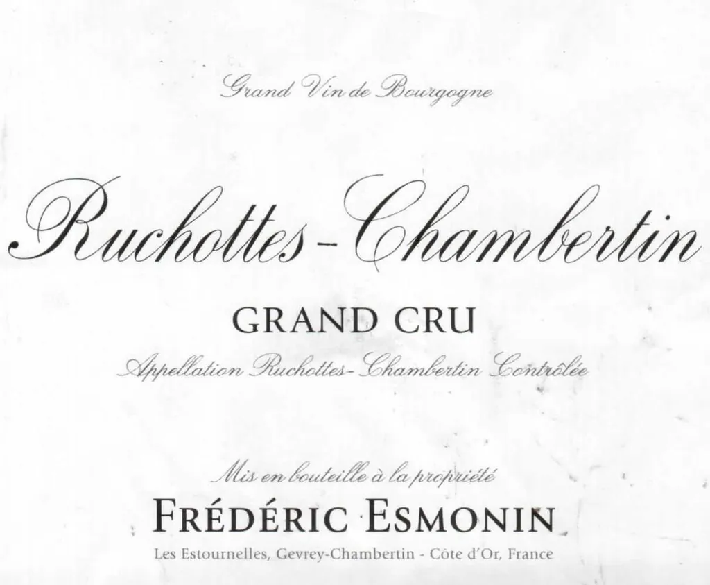 Ruchottes-Chambertin Grand Cru Bottle