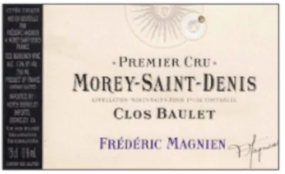 Morey-Saint-Denis Clos Baulet Premier Cru Bottle